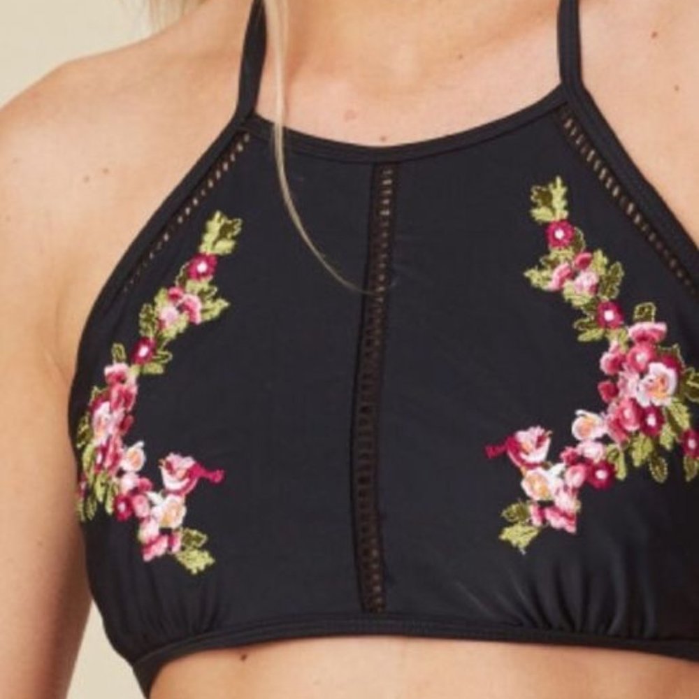 Altar’d State Embroidered Bikini Top
